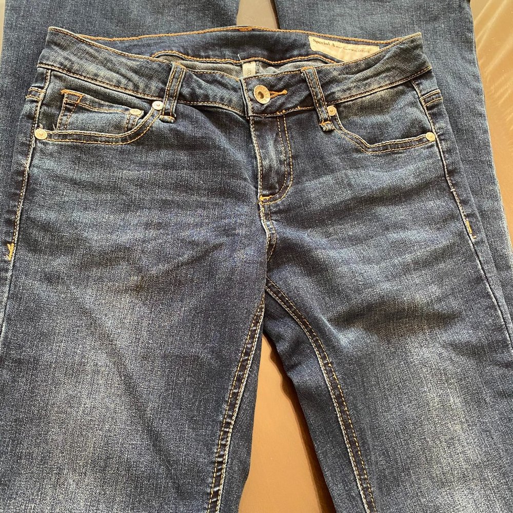 Low Rise Boot Cut Jeans